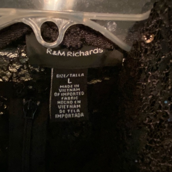 R&M Richards Sleeveless Dress with Lace Jacket - Picture 9 of 11